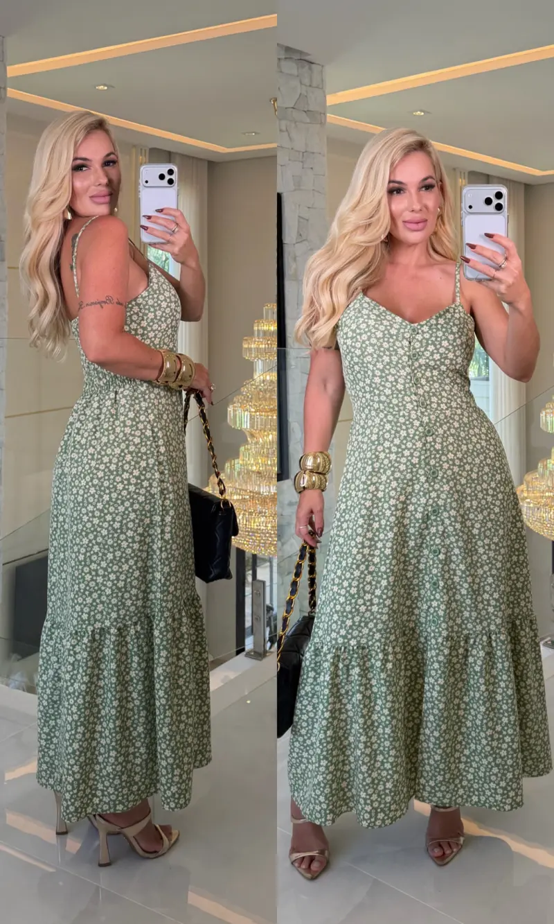 vestido daiane c/ botão alcinha c/ bojo 3723