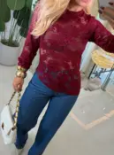 blusa bianca assimétrica renda 3734