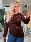 blusa bianca assimétrica renda 3734