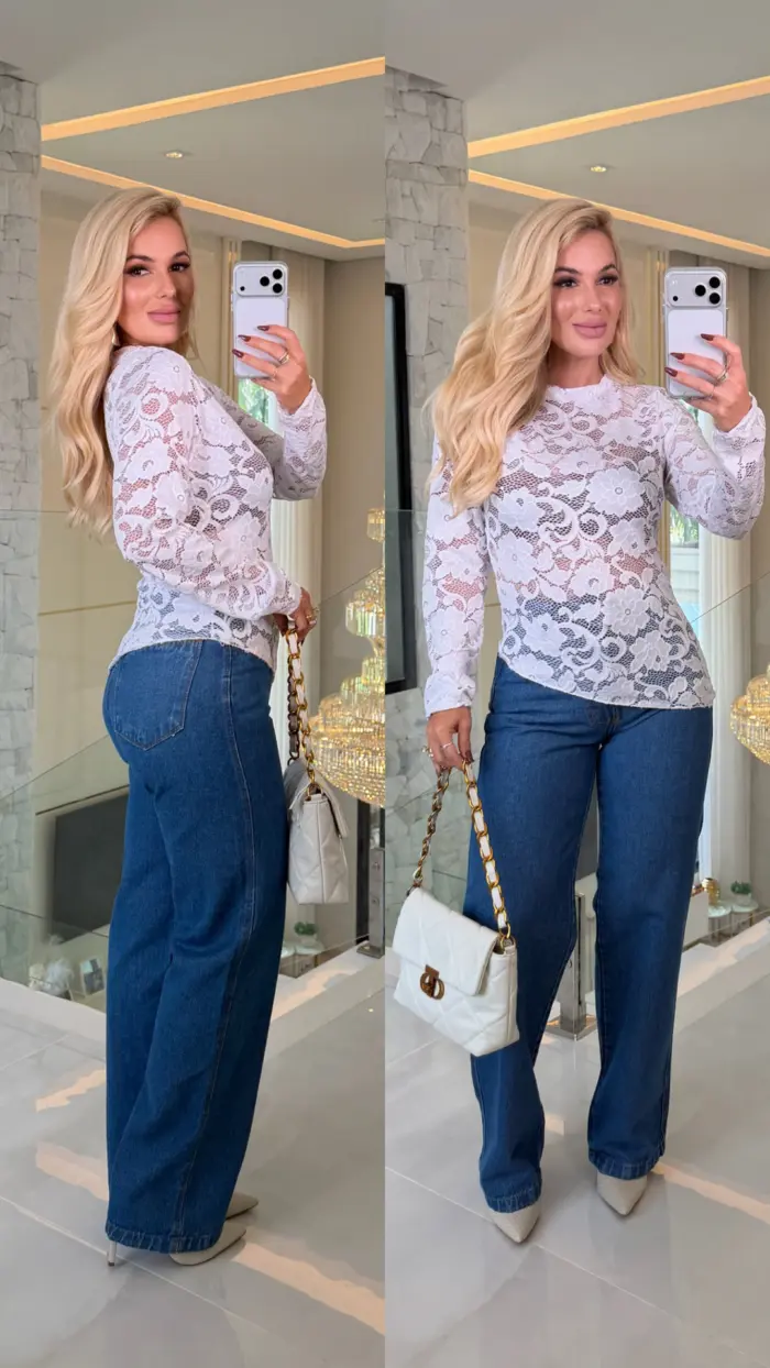 blusa bianca assimétrica renda 3734 blusa bianca assimétrica renda 3734