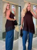 vestido daiane c/ botão alcinha c/ bojo 3723