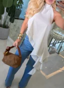 blusa mileni gola de babado lateral 3762