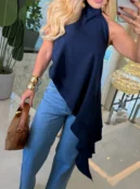 blusa mileni gola de babado lateral 3762