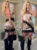 conjunto cetim c/ renda c/ bojo 3774