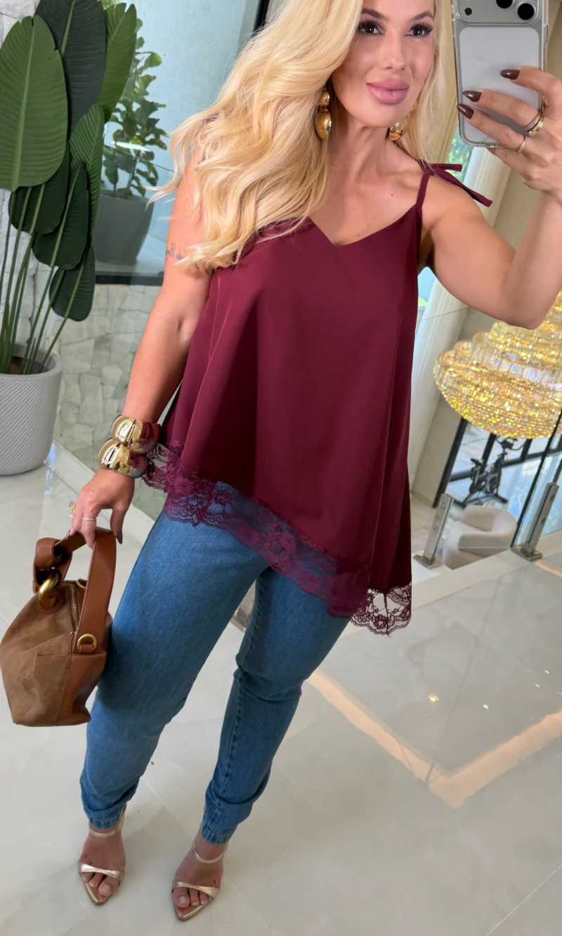 blusa marcela alcinha c/ renda 3763
