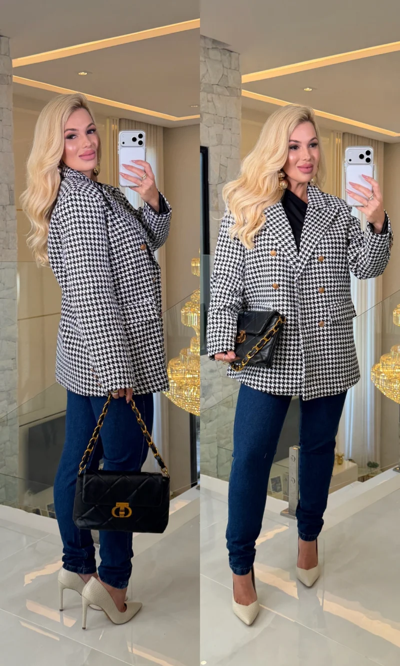blazer premium grosso xadrez 3803
