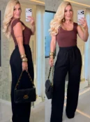 calça de duna rafaela 895 p, preto