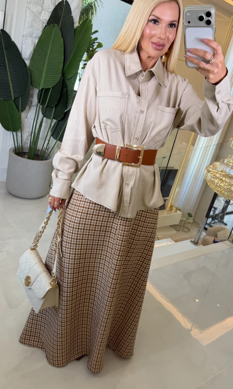 camisa c/ risco de riz 3880