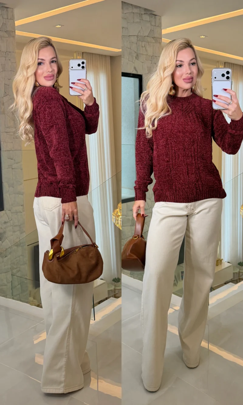 blusa chenille 3884