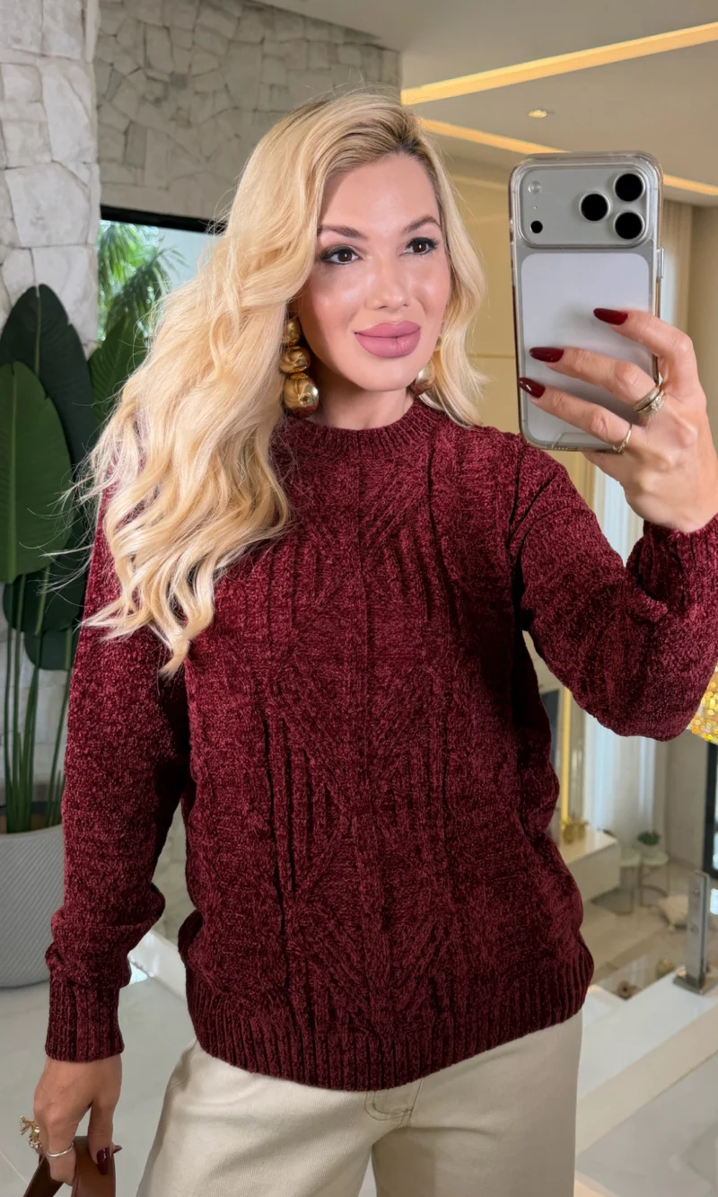 blusa chenille 3884