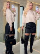 blusa chenille mousse trico 2930