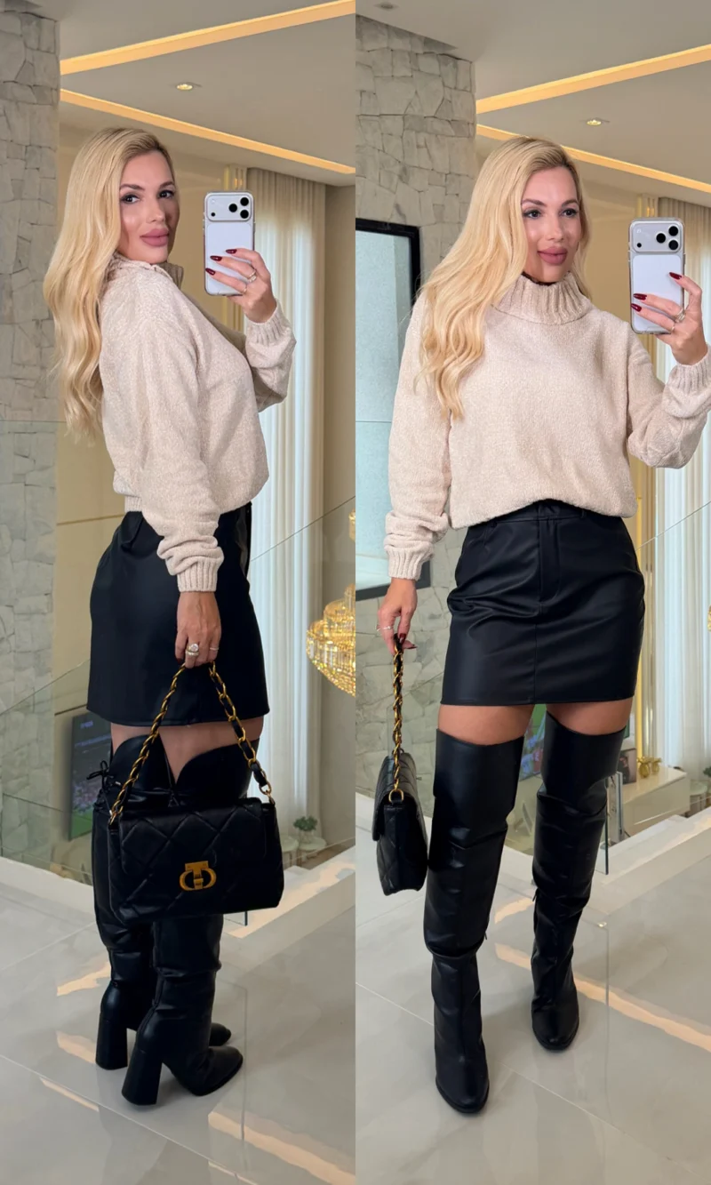 blusa chenille mousse trico 2930