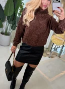 blusa chenille mousse trico 2930