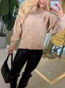 blusa chenille ombro a ombro 3889
