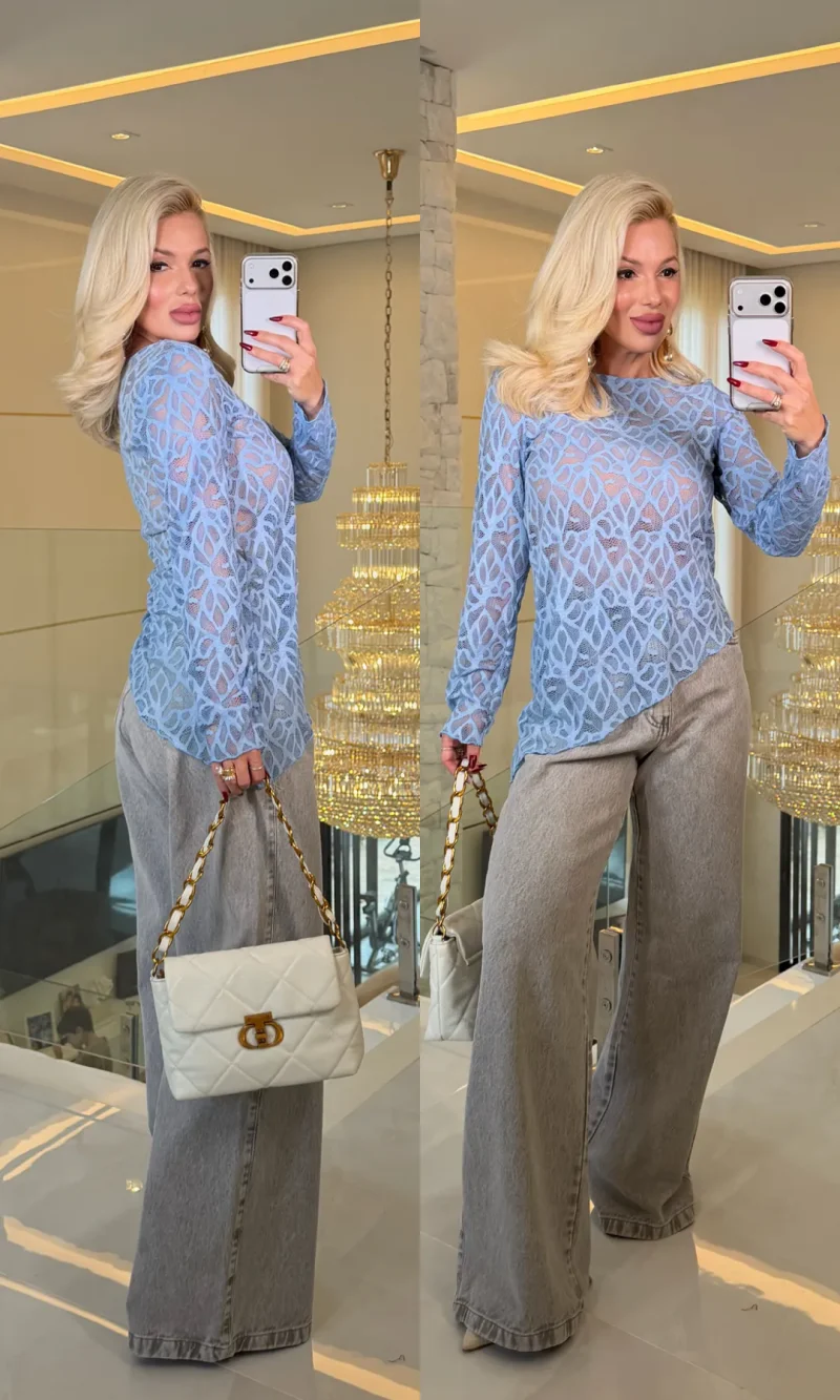 calça clarice max creme pantalona 4064
