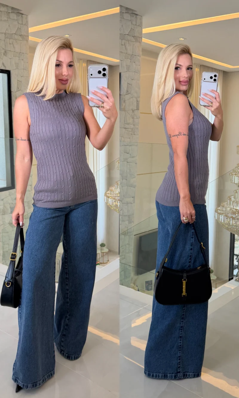 blusa tricô ursinho 3991