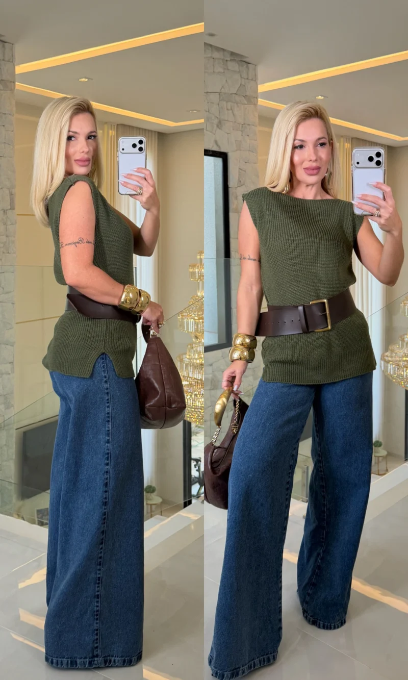 blusa tricô ursinho 3991