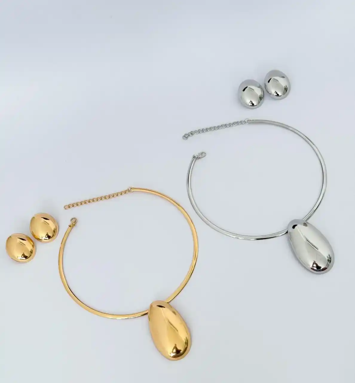 conjunto colar e brinco angel 4086