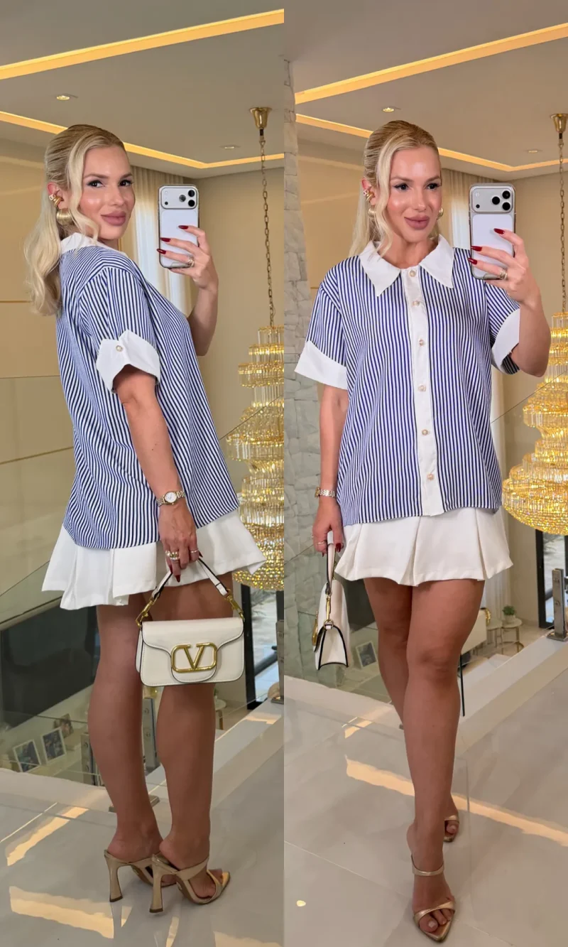 blusa laura camisa 2 cores 4192