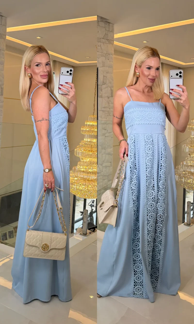 vestido paula alfaiataria com renda 4236