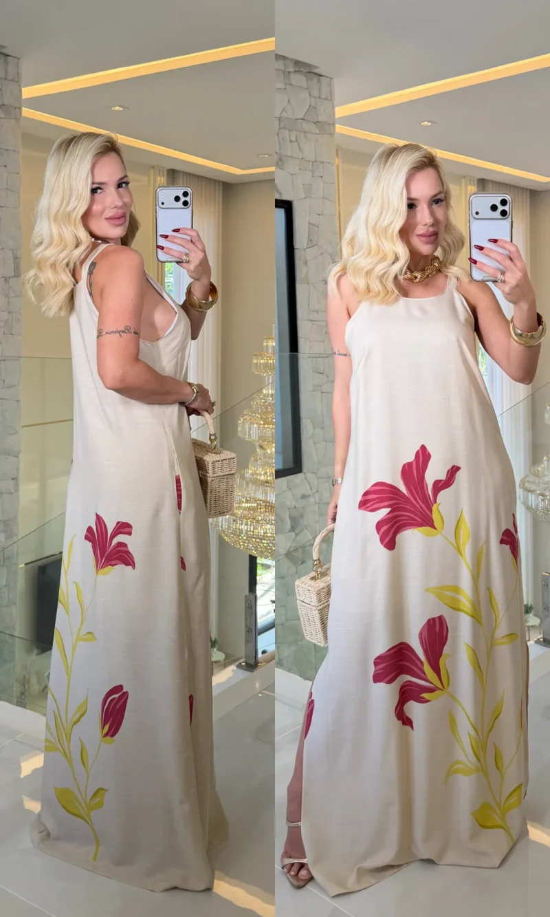vestido enola estampado viscolinho 4250